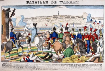 Representação da Batalha de Wagram, 5 de julho