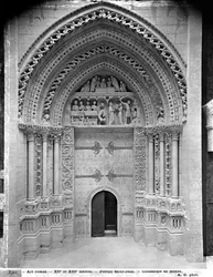 Reprodução do portal da fachada de São João Batista na Catedral de Rouen (gesso de pedra) (ver detalhe 253208)