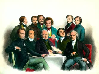 Revolução de 1848: membros do governo provisório de 1848 (24/02 a 06/05): entre eles Pierre Marie de Saint-Georges (Saint-Georges), Adolphe Cremieux, François Arago, Armand Marrast, Louis Antoine Garnier-Pages (Garnier Pages), Alphonse de Lamarti