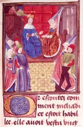 Royal 20 C.II fol.159 Cleriadus and Meliadice, de 