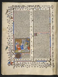 Royal MS 15 D III f.15v Cena do Antigo Testamento, 