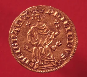Real ecu de ouro por Philip IV le Bel (1268-1314). 1290. Paris, Musee de la Monnaie