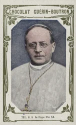 SS le Pape Pie XI (foto colorida)
