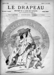 Sagrado Amor da Pátria - capa de "A Bandeira - Monitor da Liga dos Patriotas" - 22 de agosto