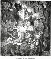 Sacrificando-se às Deidades pagãs, c.1890