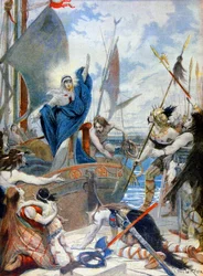 Santa Geneviève e Átila