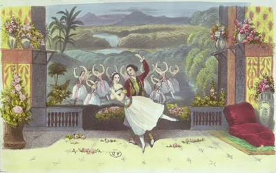 Cena de La Peri por Jean Coralli (1779-1854) e Theophile Gautier (1811-72) 1843