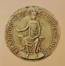 Selo de Luís VIII (1187-1226) (cera)
