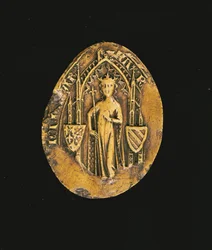 Selo de Marguerite da Borgonha (1290-1315) 1311 (cera)