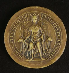 Selo de Philippe V (1294-1322) O Alto, 1317