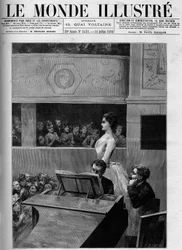 Concurso de canto no Conservatoire de musique de Paris.