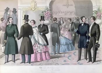 Soiree Mondaine, 1858 (gravura a cores)