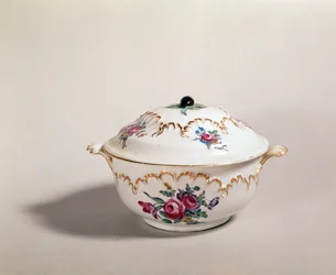 Tigela de sopa, feita em Tournai, 1775-80 (porcelana)
