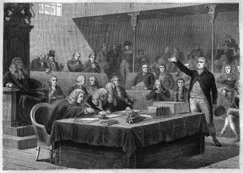Discurso de Depute Fox ao Parlamento da Inglaterra sobre a invasão da Suíça pela França, Novembro de 1802 - Gravação do "Histoire du Consulate et de l