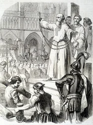 Supplice des Templars (1314) - em "Histoire de France" de L.-P. Anquetil