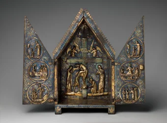 Tabernáculo de Cherves, c.1220-30 (cobre e esmalte de champanhe)