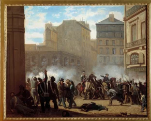 Tirada da praça do palácio real em 24 de fevereiro