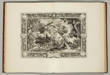"As tapeçarias do rei, ou representam os quatro elementos e as quatro estações", de Andre Felibien, 1670