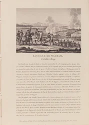 A batalha de Wagram em 6 de julho de 1809 (lito)