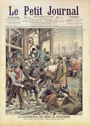 A catástrofe de Courrières, do Le Petit Journal, 25 de março de 1906