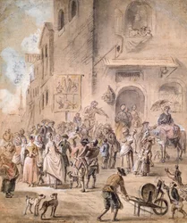 O Charlatan, 1774 (caneta e tinta e wc no papel)