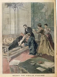 A Morte de Felix Faure (1841-1899) do Le Petit Journal, 26 de fevereiro de 1899