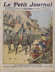 O Fim da Aventura de Fiume, do Le Petit Journal, 9 de janeiro de 1921