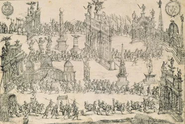 A entrada de Henri IV (1553-1610) em Lyon, 4 de setembro de 1595