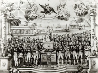 O local de nascimento histórico dos mistérios da maçonaria