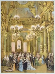 O intervalo na Ópera Garnier. c.1875