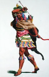 O Rei de Angola, gravado por Pierre Duflos (1742-1816)