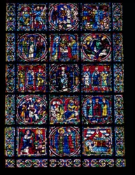 A Vida de Cristo, Ciclo do Novo Testamento, metade inferior da janela, c.1145-50