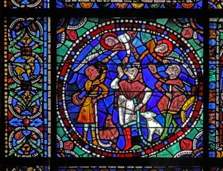 A janela da Vida de Cristo: A Anunciação aos Pastores (w50)