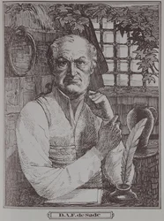 O Marquês de Sade (1740-1814) na prisão