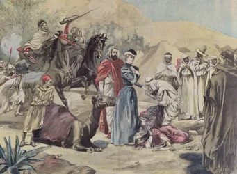 O casamento de uma mulher européia com um chefe árabe, de Le Petit Journal, 1899