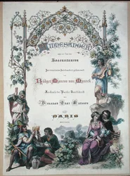 O Minnesanger na época dos Hohenstaufen, fac-símile de um manuscrito parisiense