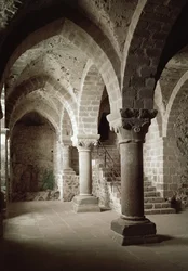 The Old Almonry, vista interior da Abadia