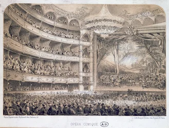 A ópera Comique em Paris, 1850-60