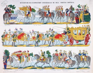 O Cortege Real na Inauguração da Exposição Universal em 1855