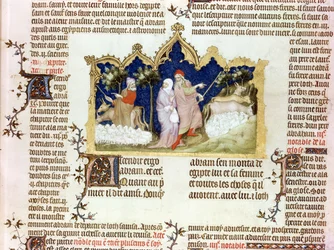 A Separação de Abraão e Ló, da Bíblia de Jean de Sy, c.1355