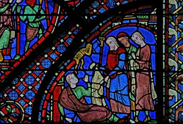 The St James Window: o demônio se afasta graças ao manto de St James (w5)