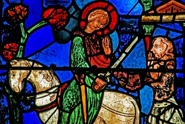 A janela de São Martinho: o santo divide seu manto (w20)