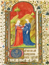 A Visitação, das Horas de Isabella, a Católica