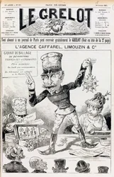 The Wilson Affair, capa de Le Grelot, 16 de outubro de 1887