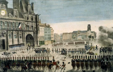 O ataque ao Hôtel de Ville de Paris, 28 de julho