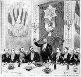 O banquete oferecido pela Liga dos Patriotas ao General Boulanger em 25 de novembro
