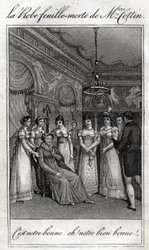 O vestido de folha morta de Madame Cottin (Sophie Cottin Rostand) (1770-1807) escritora francesa.