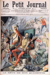 O sonho de Dom Quixote. Le Reve de Don Quixote (Miguel De Cervantes) - Ilustração para o Le petit Journal, 21 de Maio de 1905.