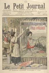 A primeira mulher do billposter em Paris, do le Petit Journal, 11 de outubro de 1906