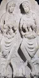 Os signos de Leão e Áries (mármore)